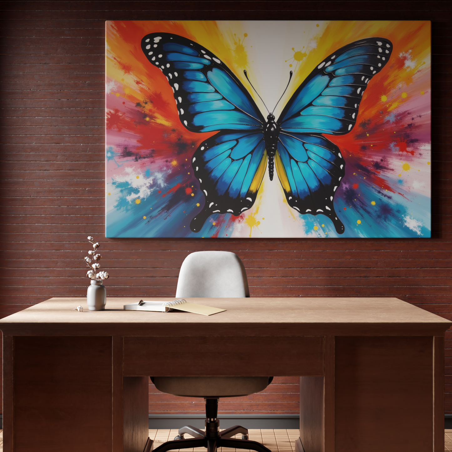 Vibrant Butterfly Explosion