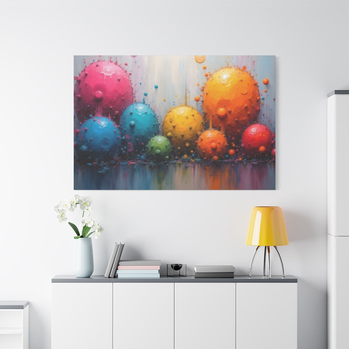 Burst of Colorful Spheres
