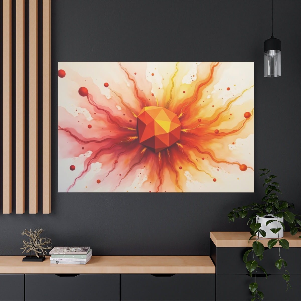 Explosion of Geometric Flame