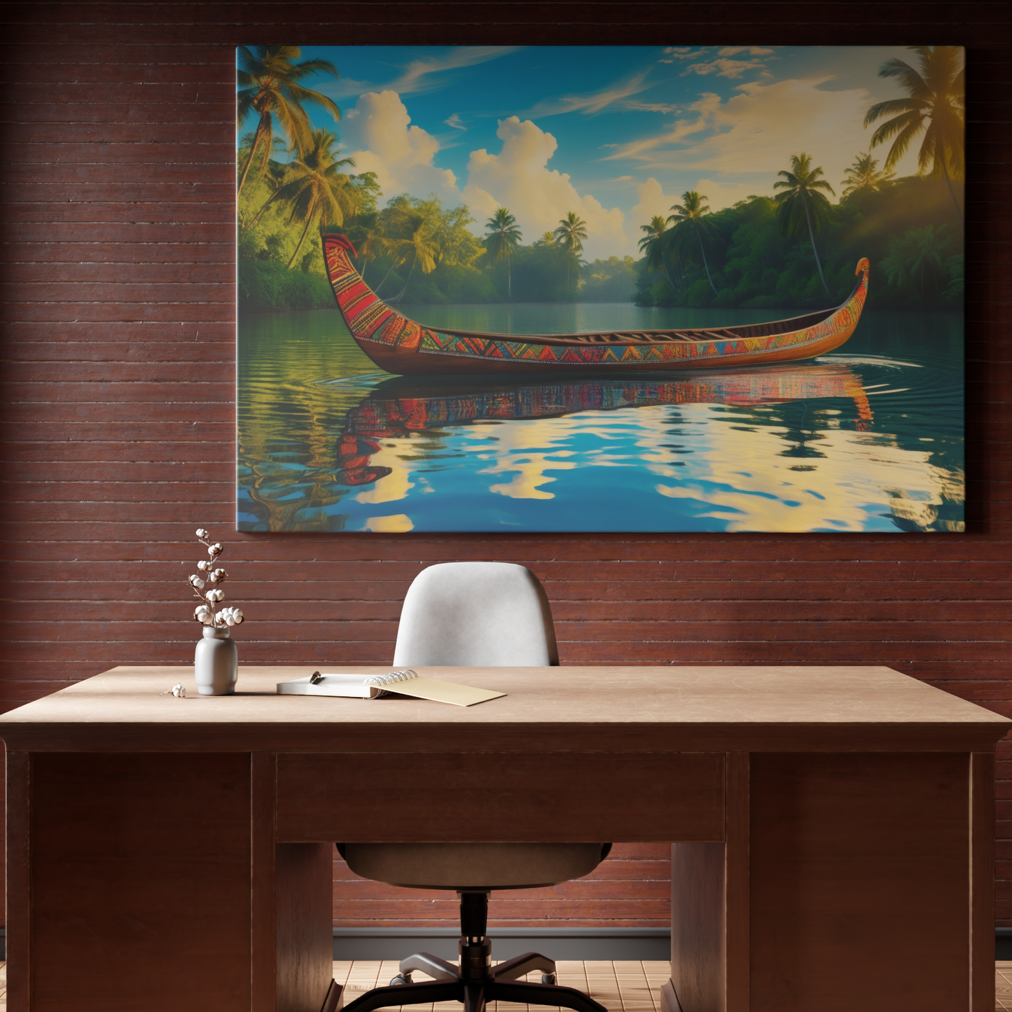 Tranquil Canal through Tropical Paradise