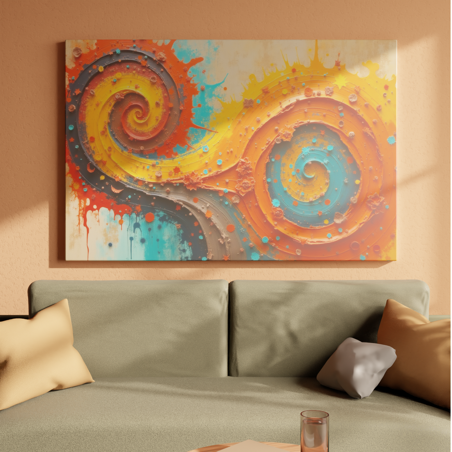 Vibrant Swirls of Creation