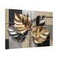 Golden Leaves on Geometric Canvas