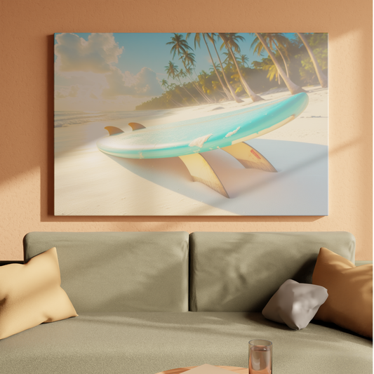 Surfboard Serenity at Dawn