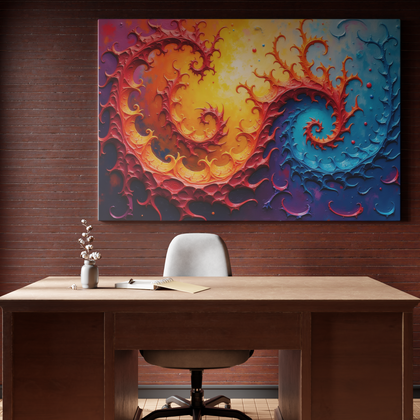 Fractal Dance of Fire and Ice
