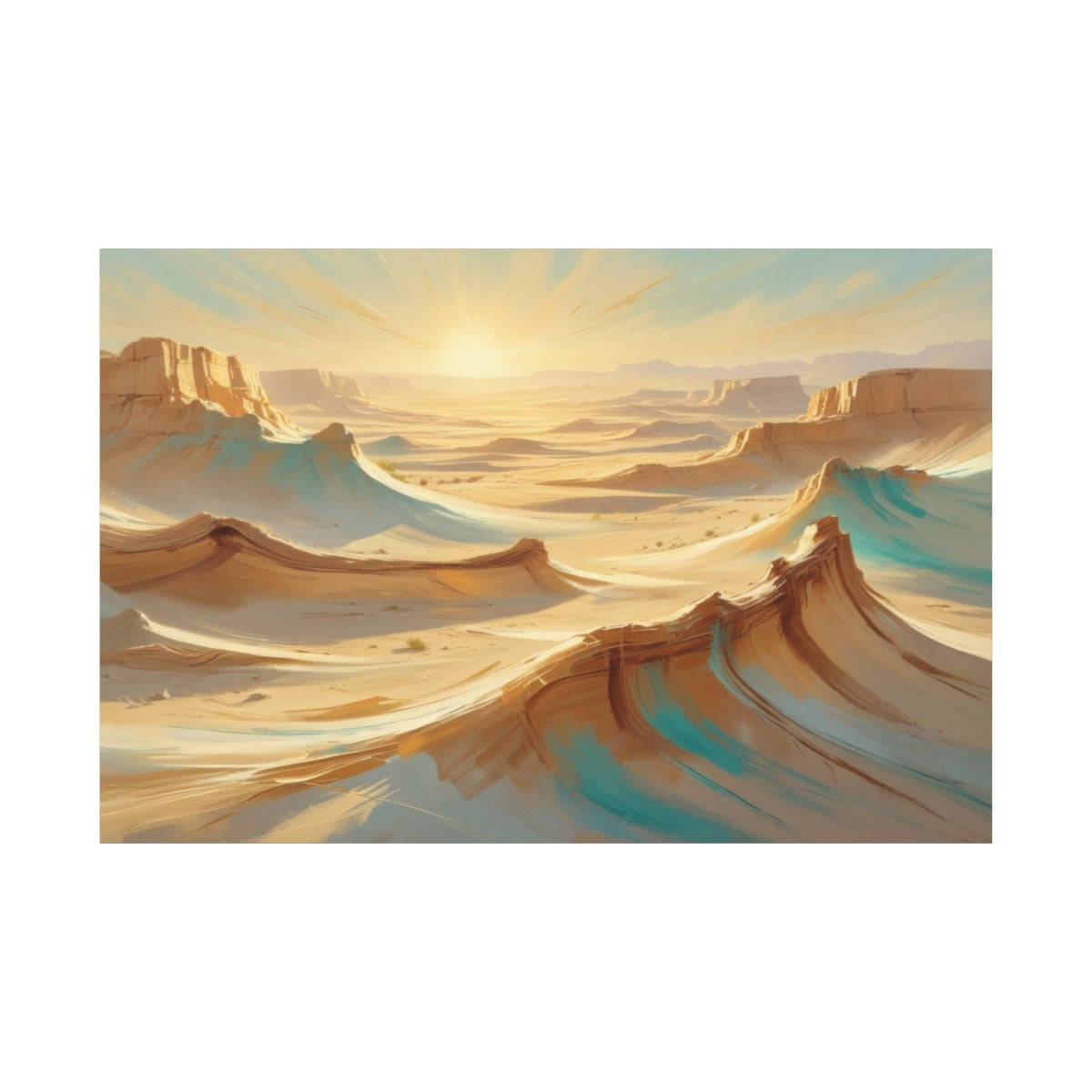 Sunlit Desert Waves