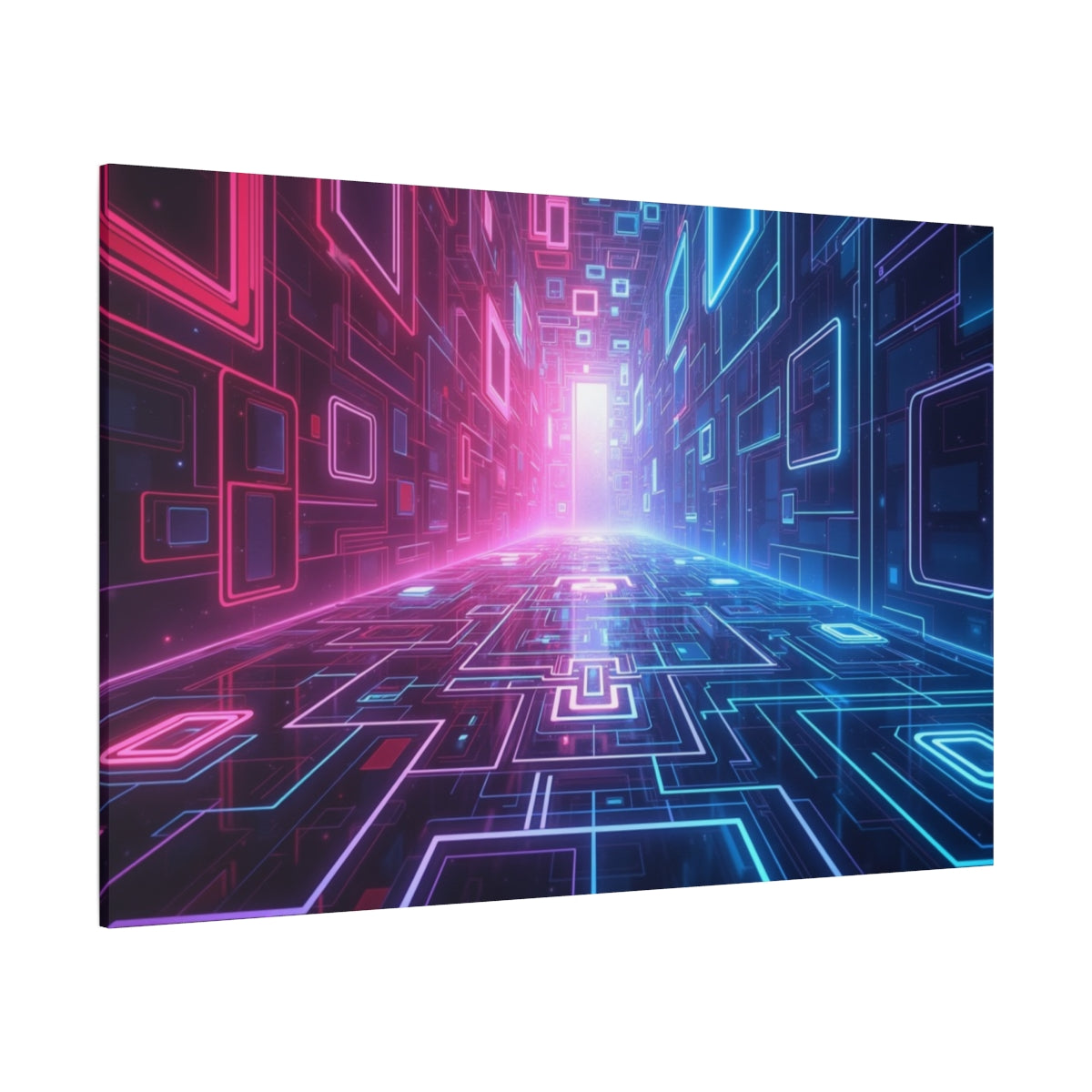 Neon Cyber Corridor