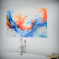 Energetic Swirls of Blue and Orange