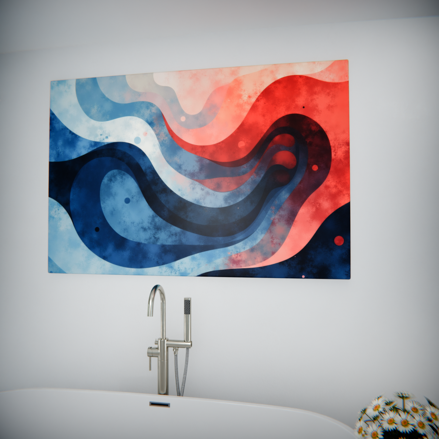 Ebb and Flow: Abstract Waves of Color