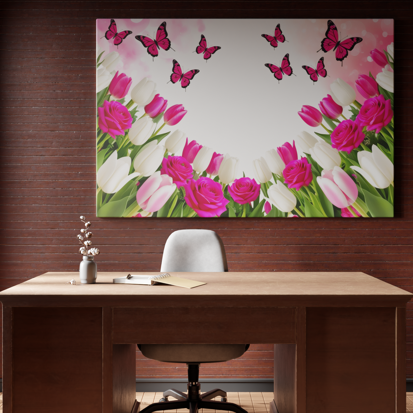 Floral Symphony of Butterflies