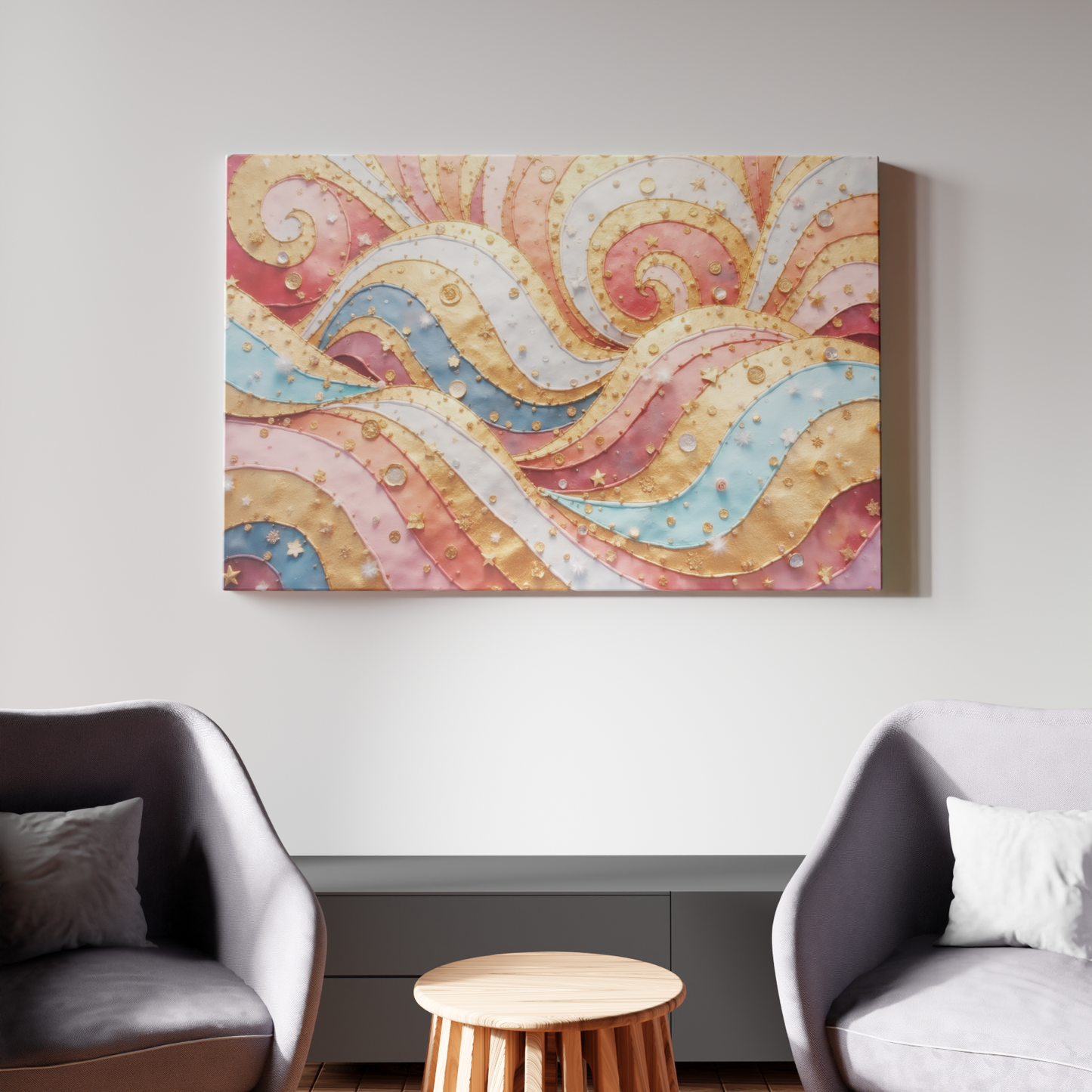 Waves of Gold and Color