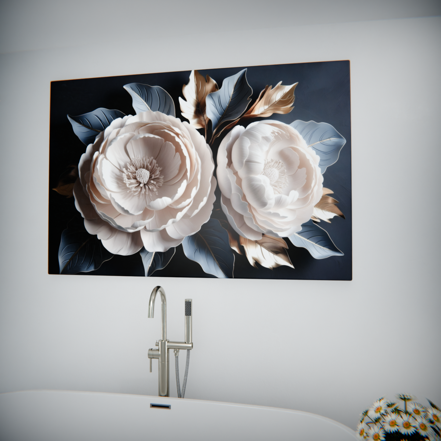 Blossoms in Metallic Hues