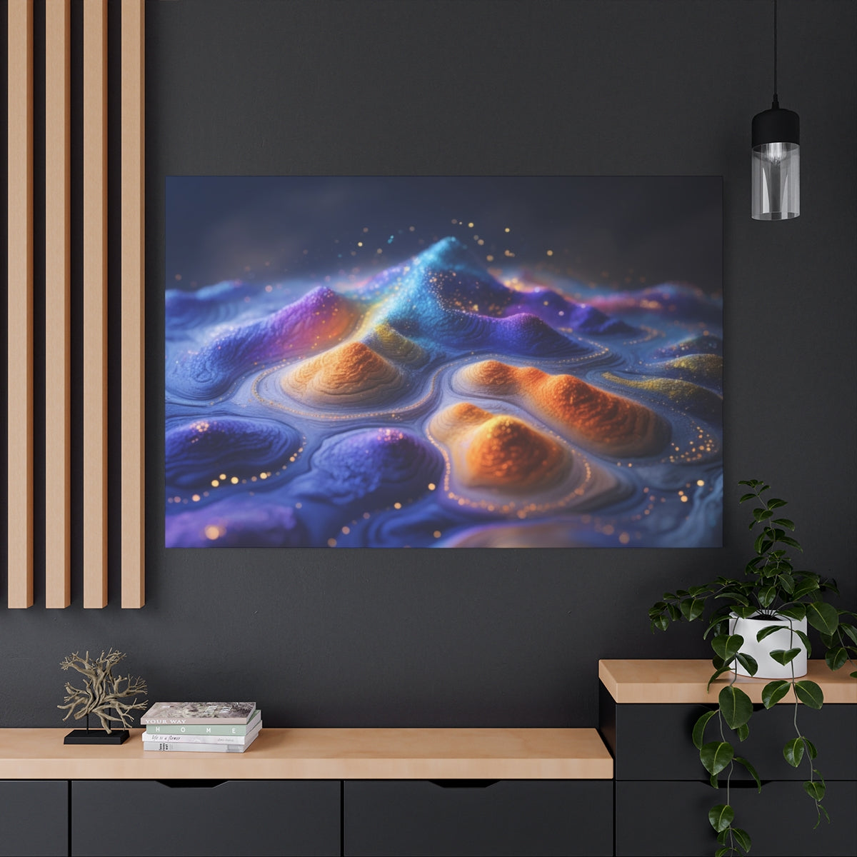 Galactic Terrains: A Cosmic Canvas