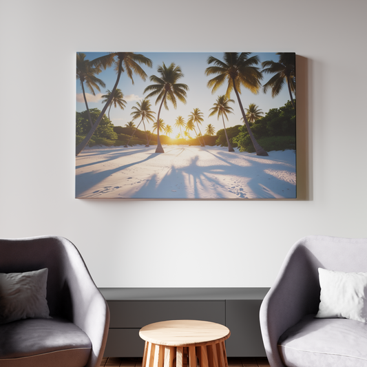 Sunset Symphony Among the Palms