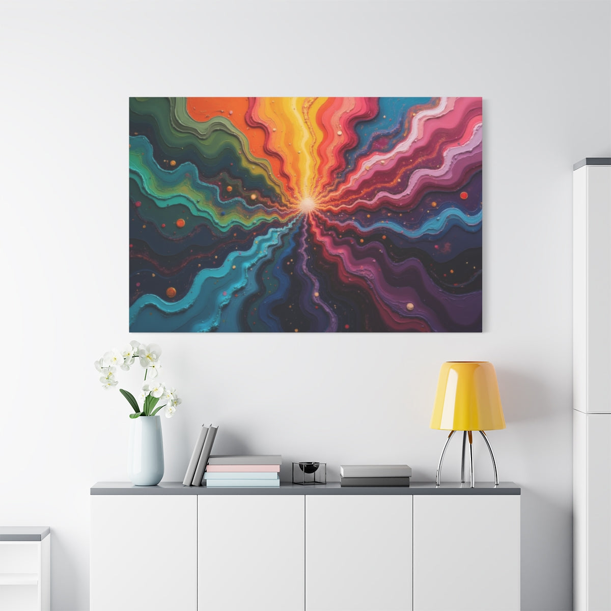 Vibrant Cosmic Eruption