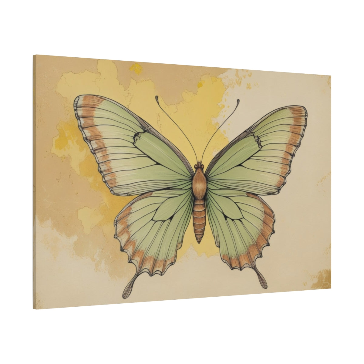 Ethereal Butterfly on Sunlit Canvas