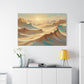 Sunlit Desert Waves