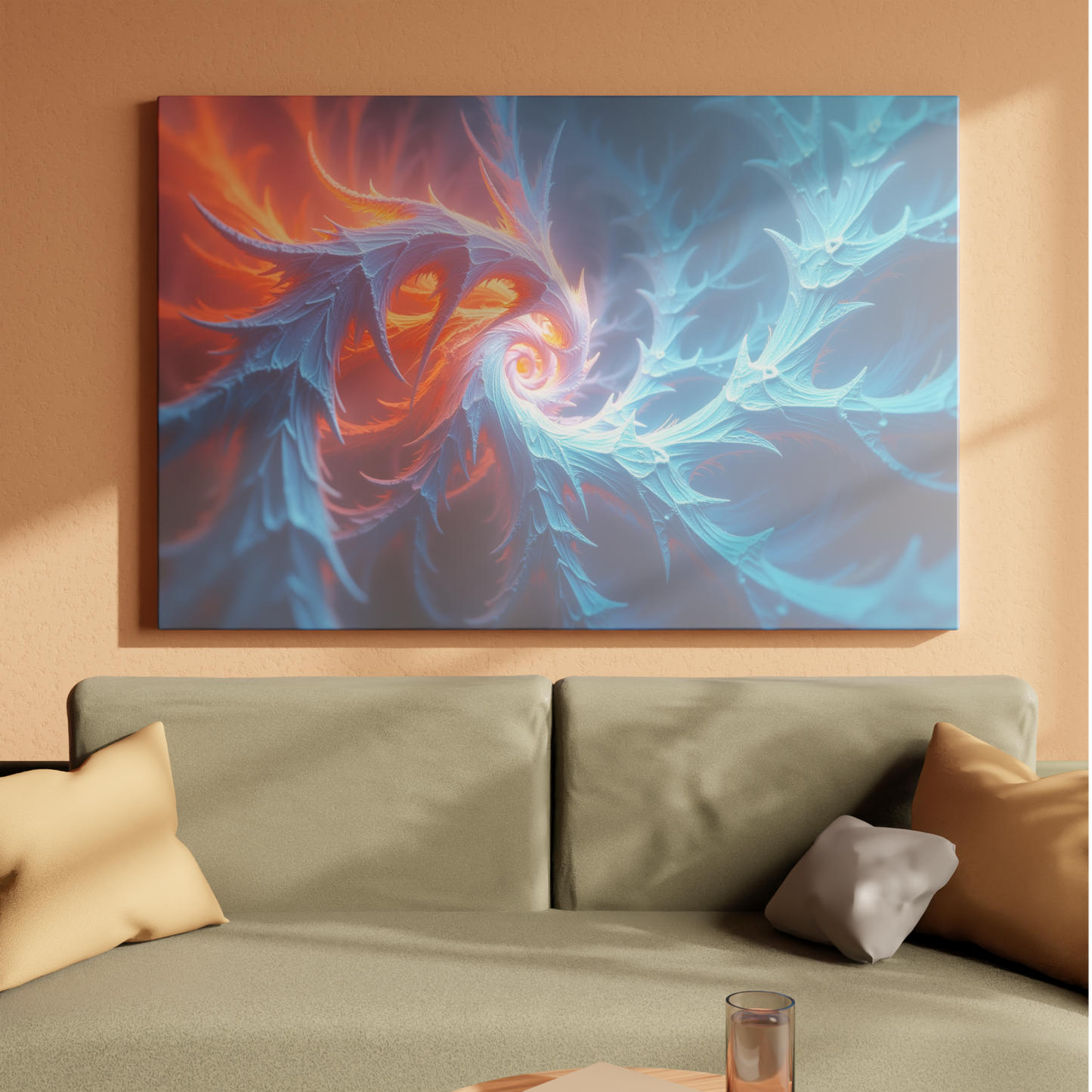 Radiant Fractal Whirlpool