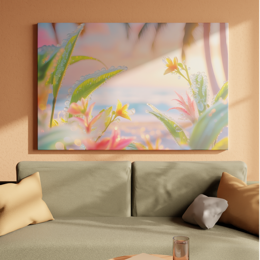 Dew-Kissed Tropical Dawn