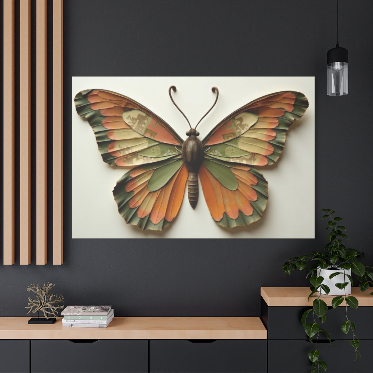 Vintage Elegance: Woven Butterfly