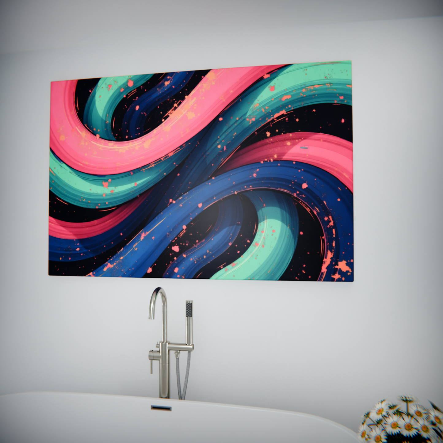 Neon River Currents
