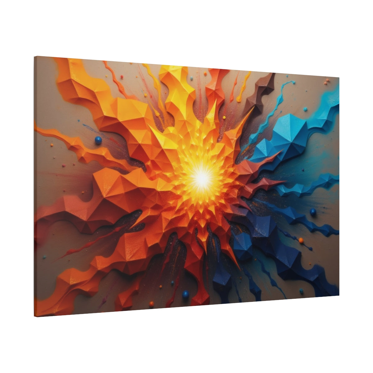 Explosive Geometry: Sunburst Symphony