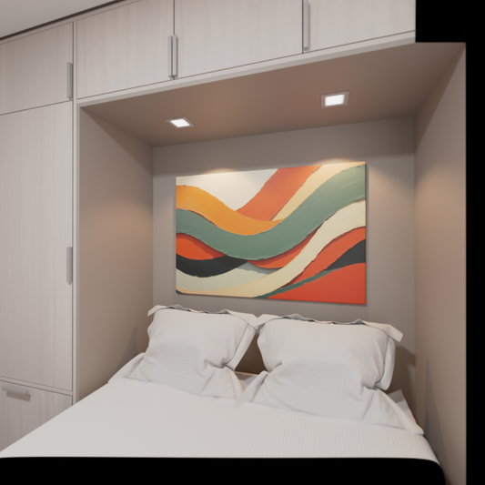 Flowing Harmony in Earth Tones