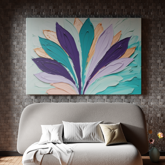 Blossoming Petals in Abstract Harmony