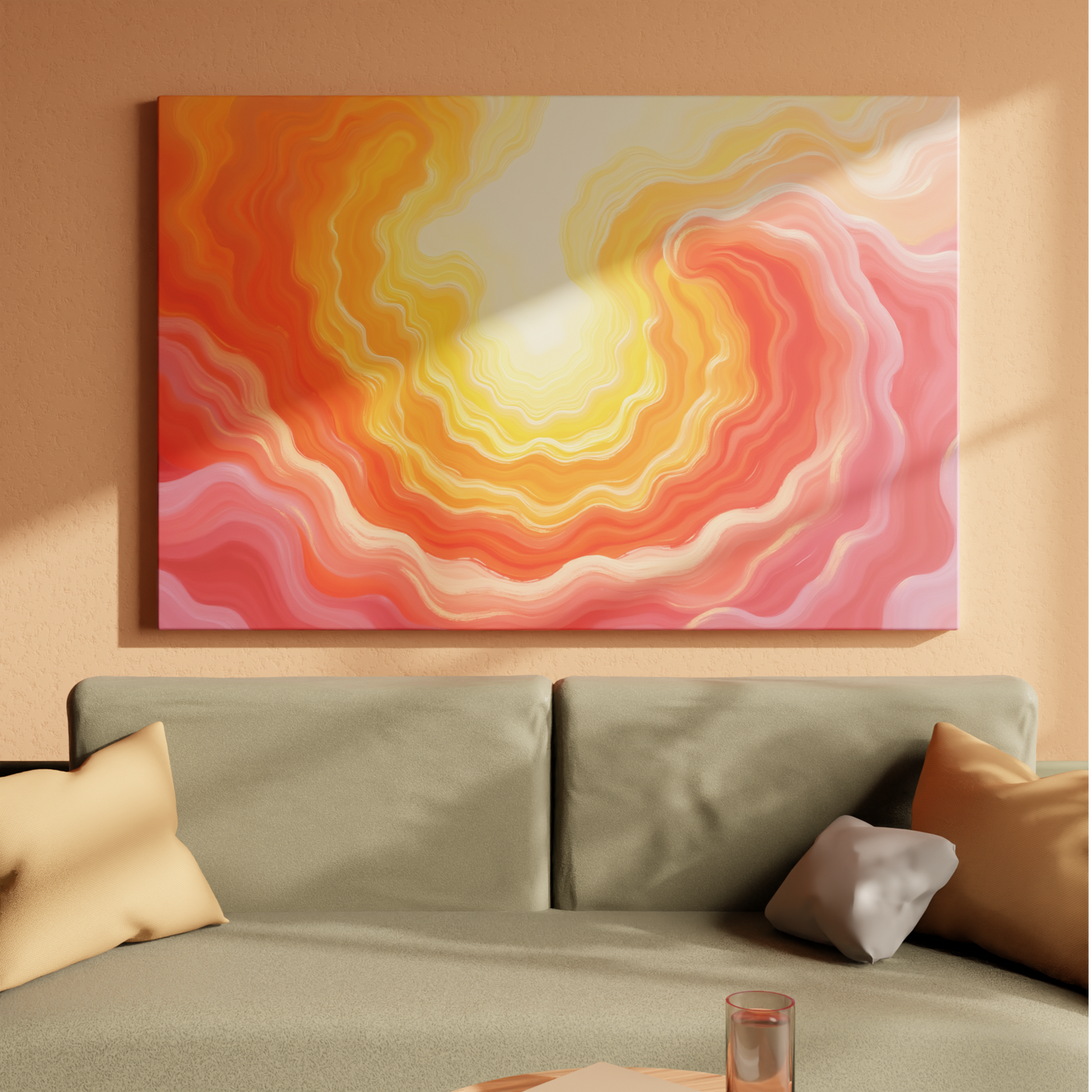 Radiant Sunset Waves