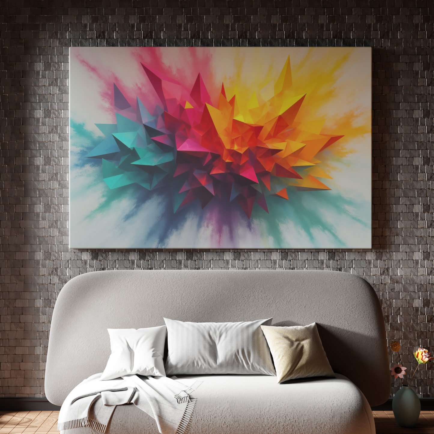 Colorful Geometric Burst