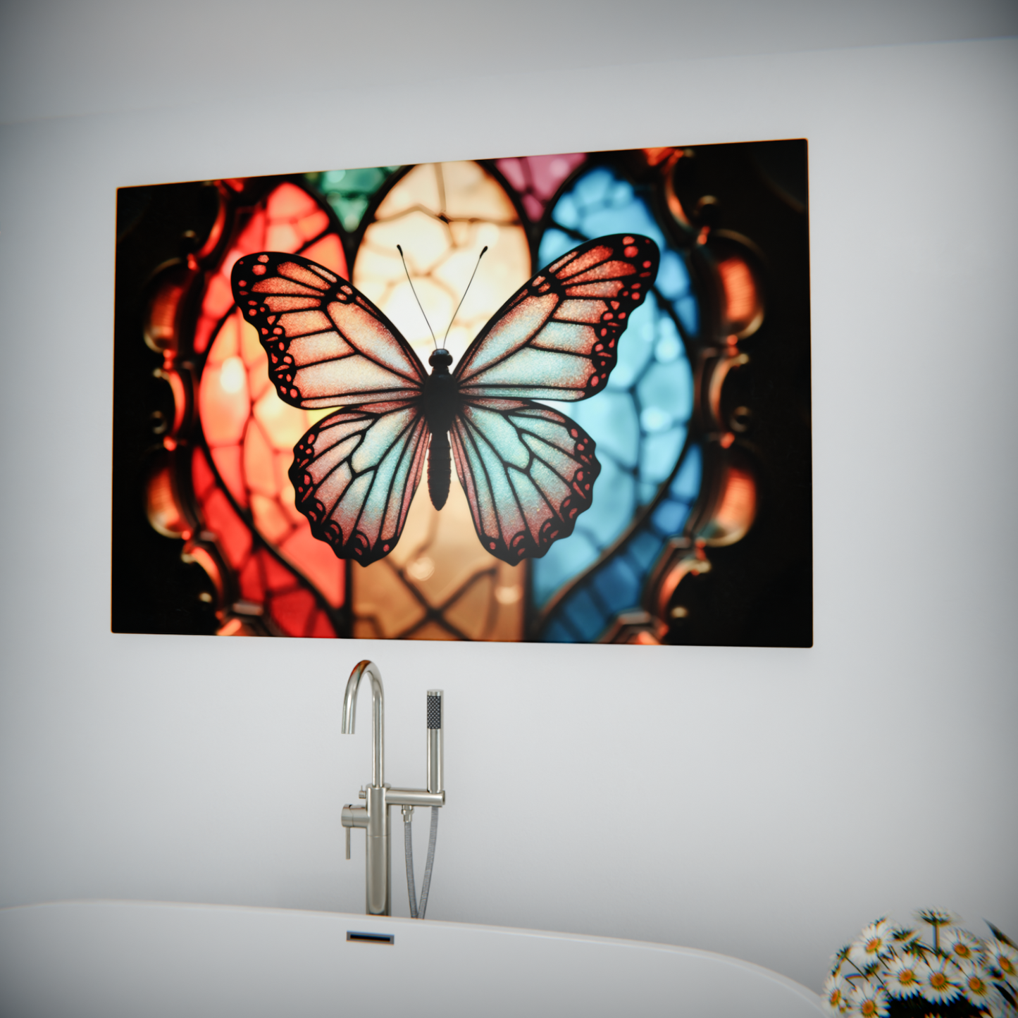 Symphony of Colors: Stained Glass Butterfly