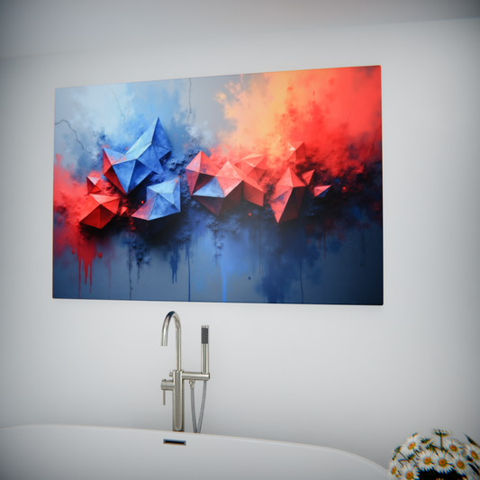 Geometric Clash: Blue and Red Dynamics