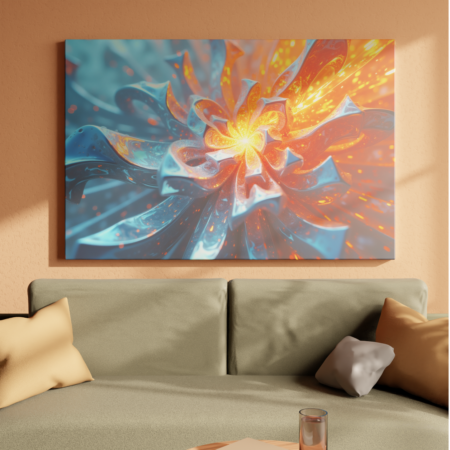 Fiery Metallic Blossom