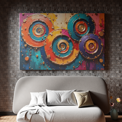 Vibrant Whirls of Imagination