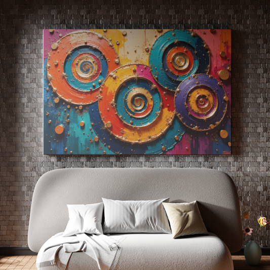 Vibrant Whirls of Imagination