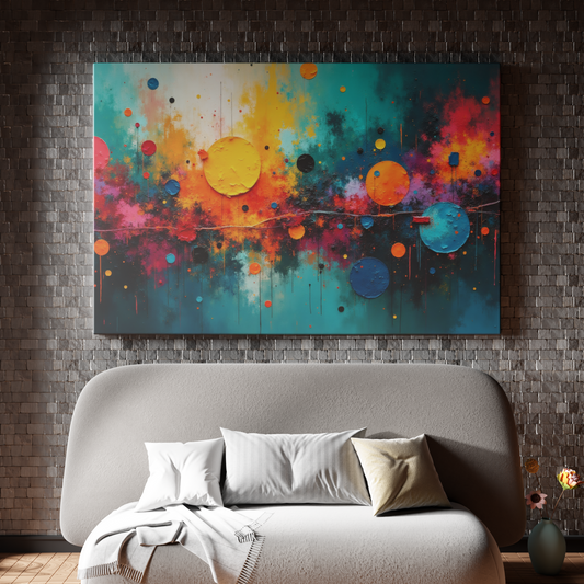 Celestial Symphony Over Urban Chaos