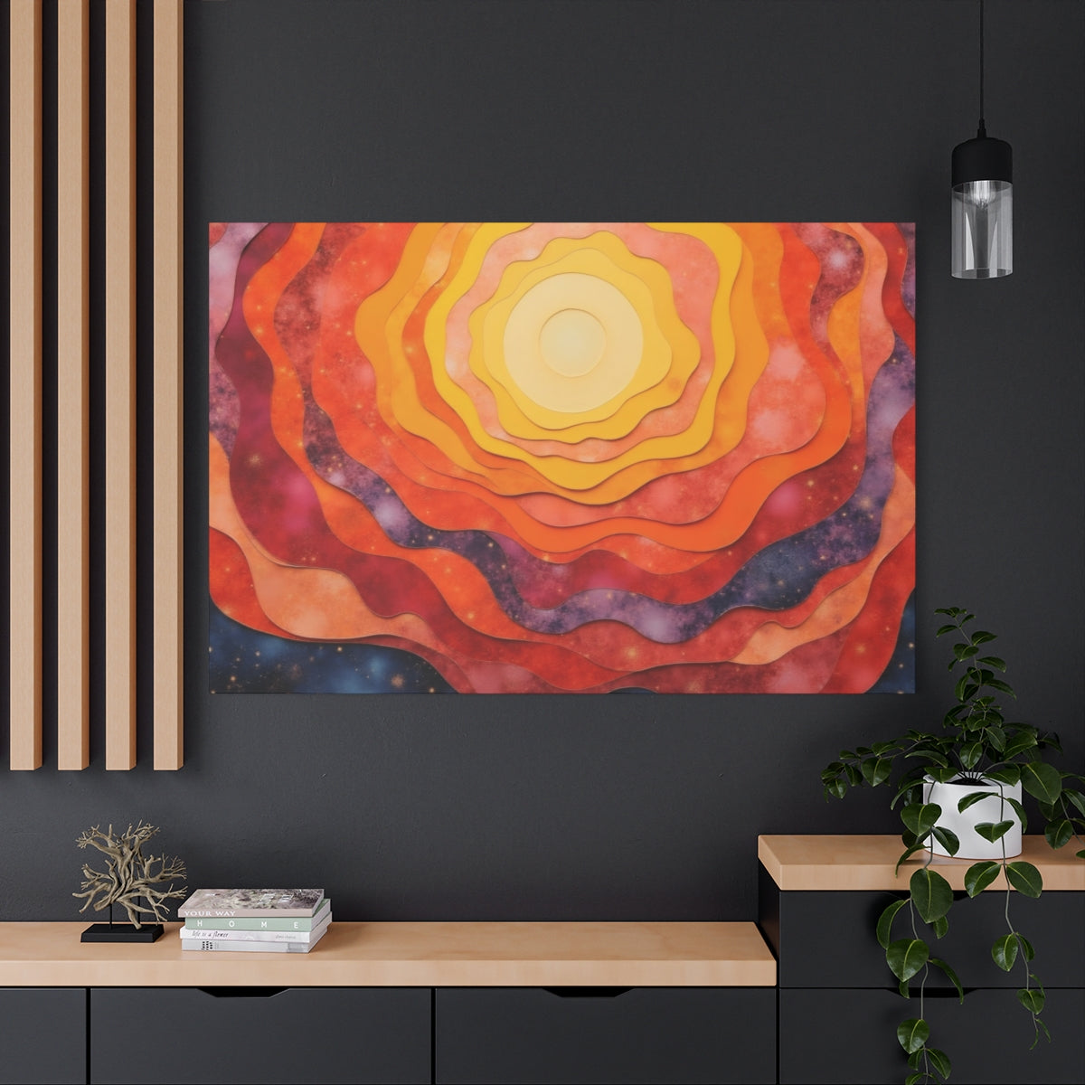 Eclipse of Color: Layered Sunset Hues
