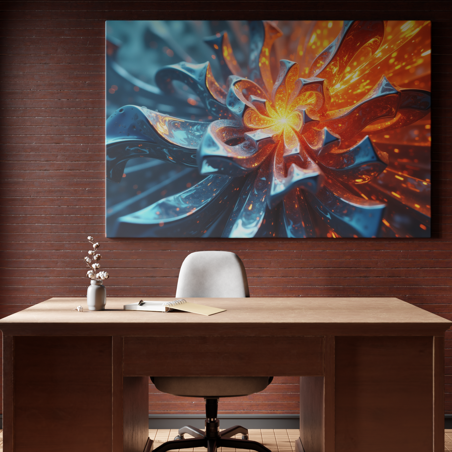 Fiery Metallic Blossom