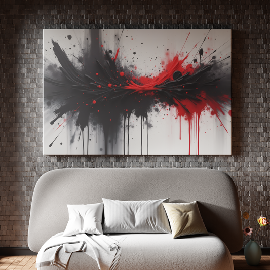 Dynamic Red and Black Explosive