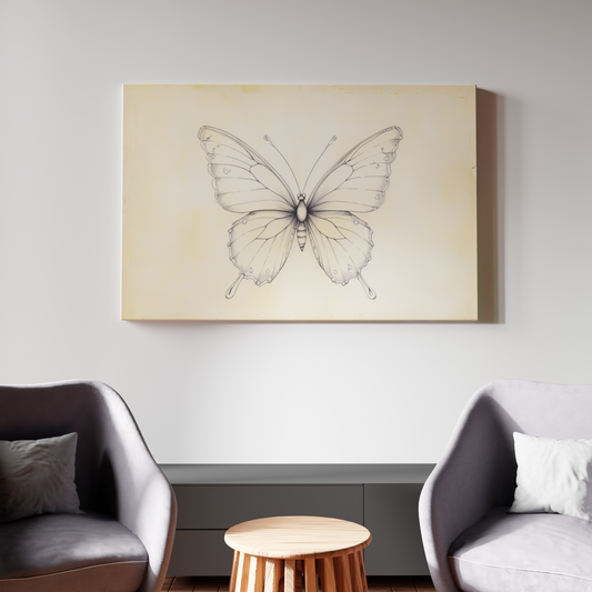 Vintage Butterfly Sketch