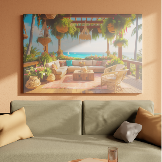 Tropical Oasis Retreat on a Beachfront