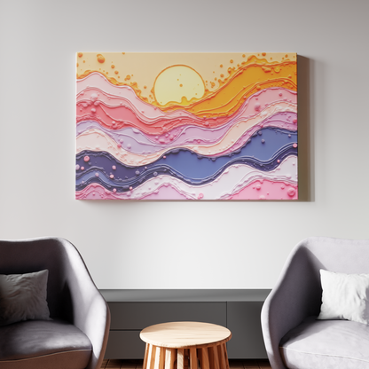 Sunset Symphony in Pastel Waves