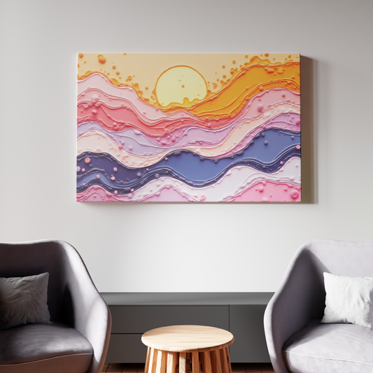Sunset Symphony in Pastel Waves