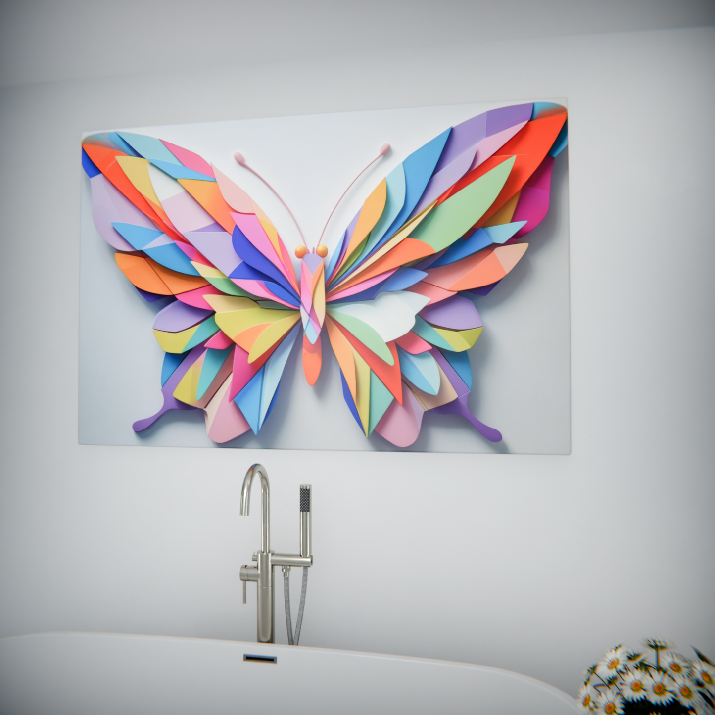Vibrant Kaleidoscope Butterfly