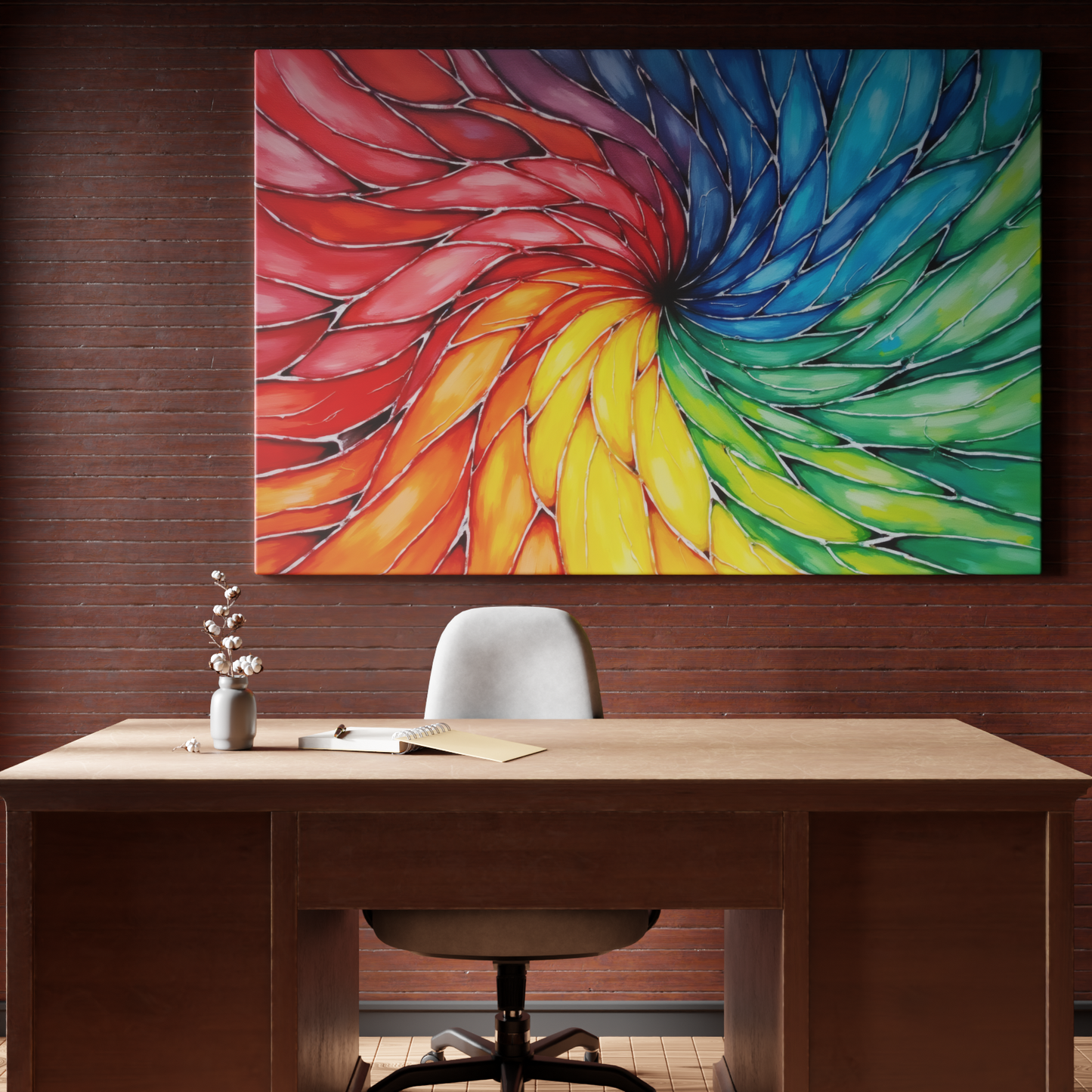 Vibrant Spiral Dance