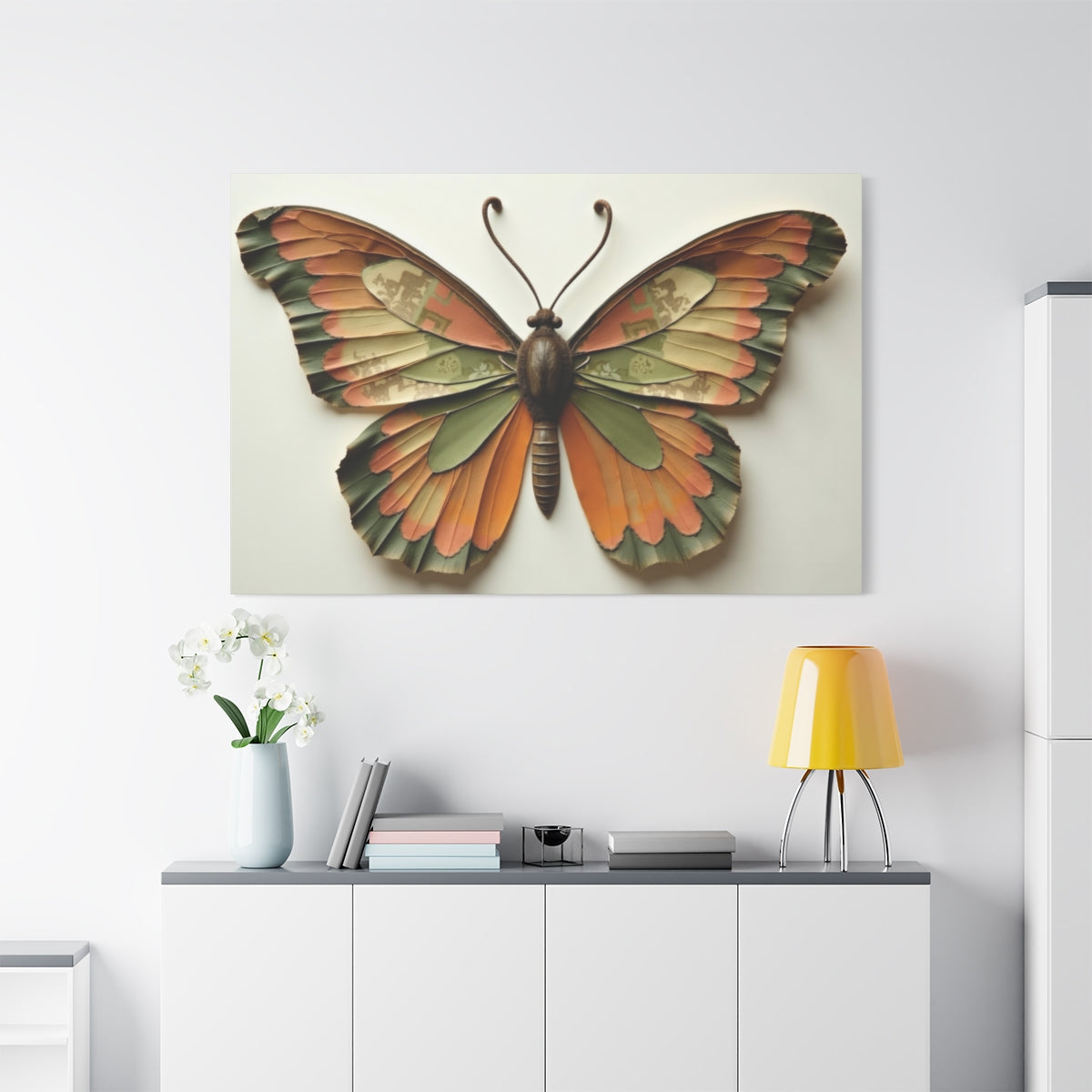 Vintage Elegance: Woven Butterfly