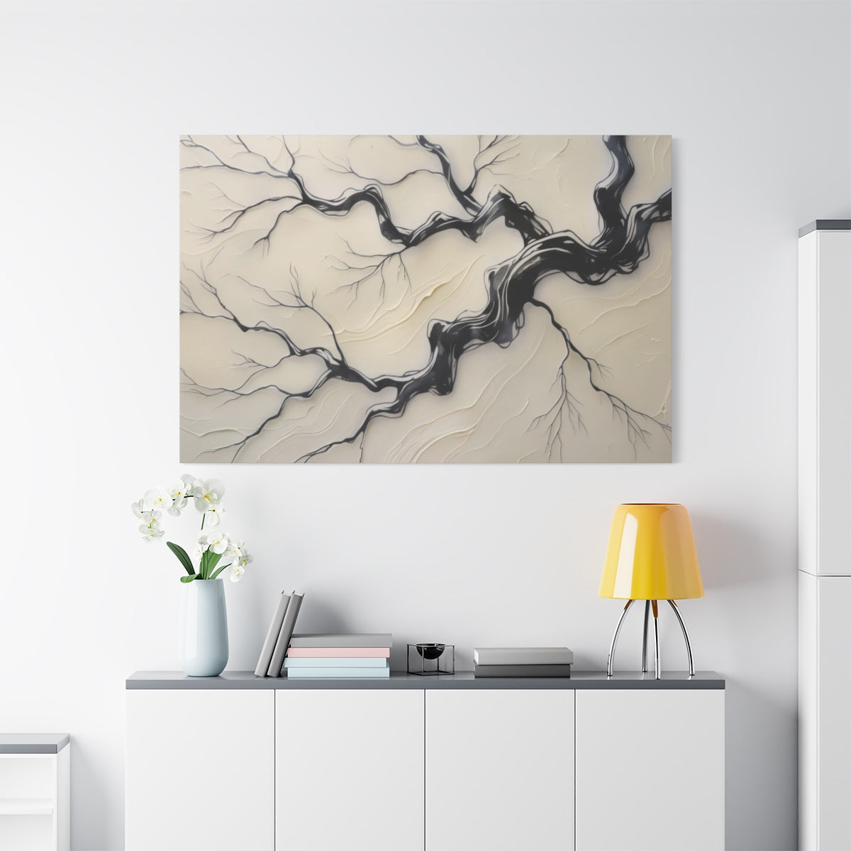 Ethereal Branches in Monochrome