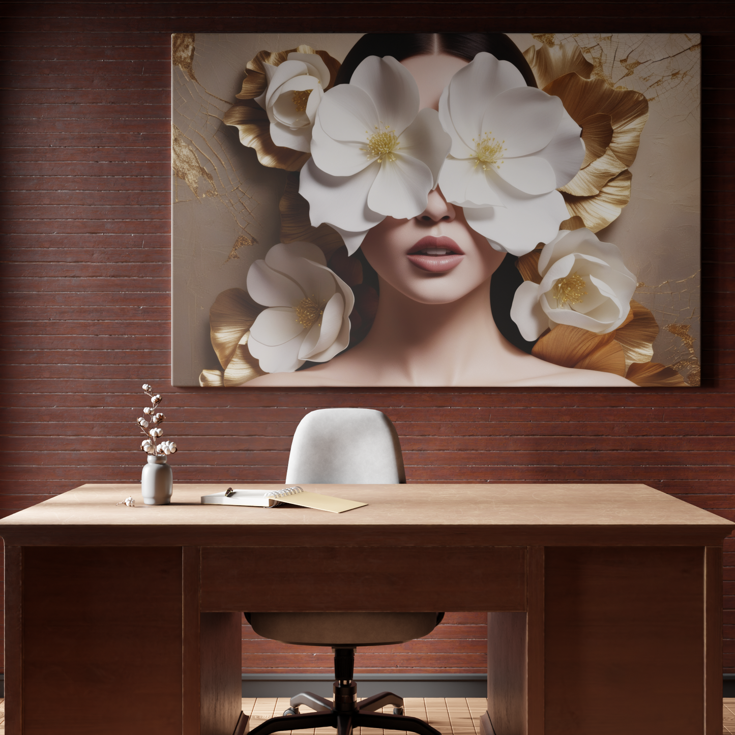 Gilded Petals of Perception