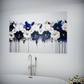 Cascade of Elegance: Blue and White Floral Symphony