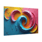 Cracked Swirls of Vibrant Change