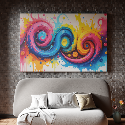Colorful Cosmic Dance
